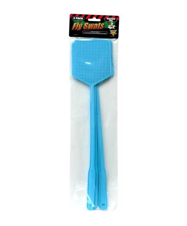 4 X Plastic Mosquito Fly Swatter Handle Insect Swat Killer Bug Catcher