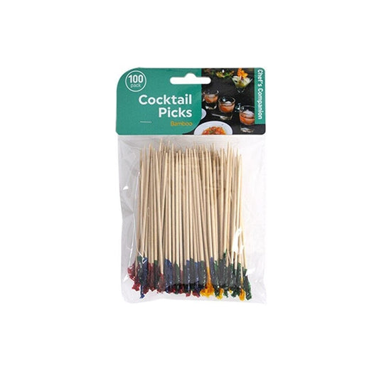 100x Cocktail Pick Bamboo Catering Party Disposable Finger Food Wooden Toothpick