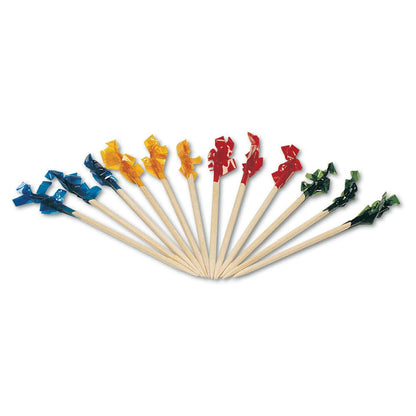 100x Cocktail Pick Bamboo Catering Party Disposable Finger Food Wooden Toothpick