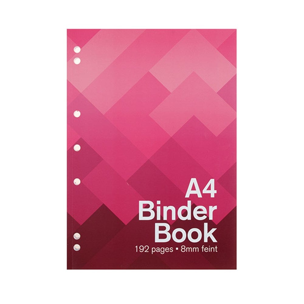 Book Binder A4 8mm Ruled 192pg 210x297mm Exercise Book School Office Note