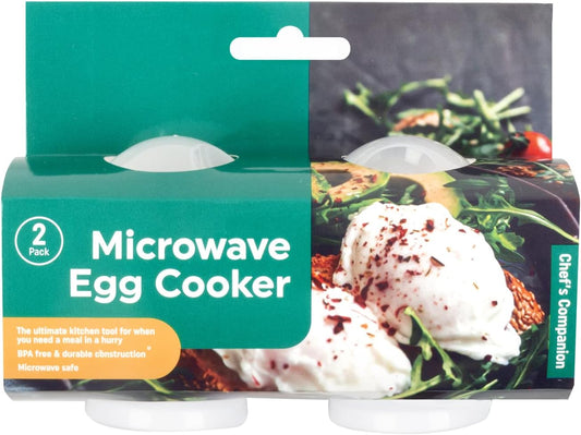 Microwave Egg Cooker Maker Perfect Eggs Cooking Kitchen Poacher Set of 2