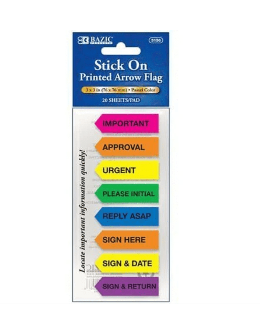 Flags Sign Here 160 Pack For Office School Business Family Mark sticker Tap