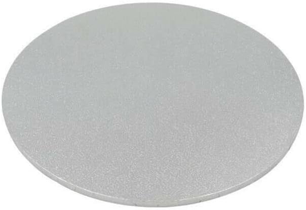 Cake Board Base Masonite 6mm Silver Round Professional Cake Boxes 8" Diameter