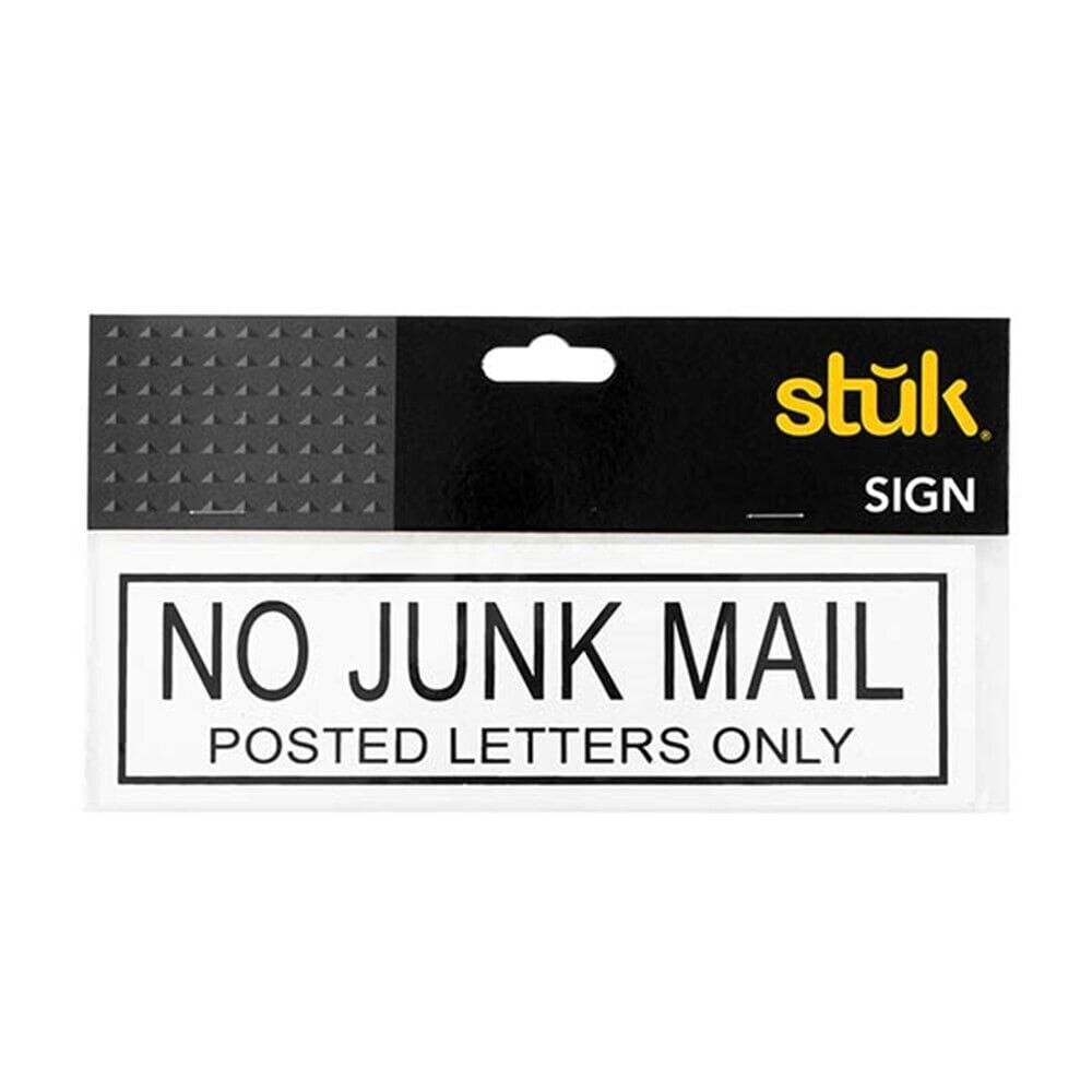 No Junk Mail Letter Box Sticker Home Office Decal Door Shop Workplace