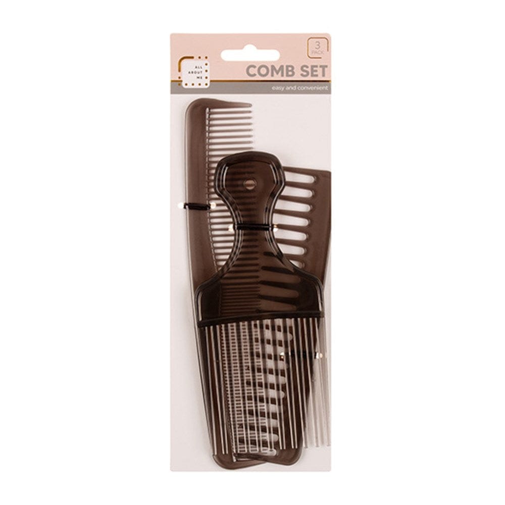 3Pcs Hair Combs Salon Hairdressing Hair Style Barber Plastic Brush Pick Comb