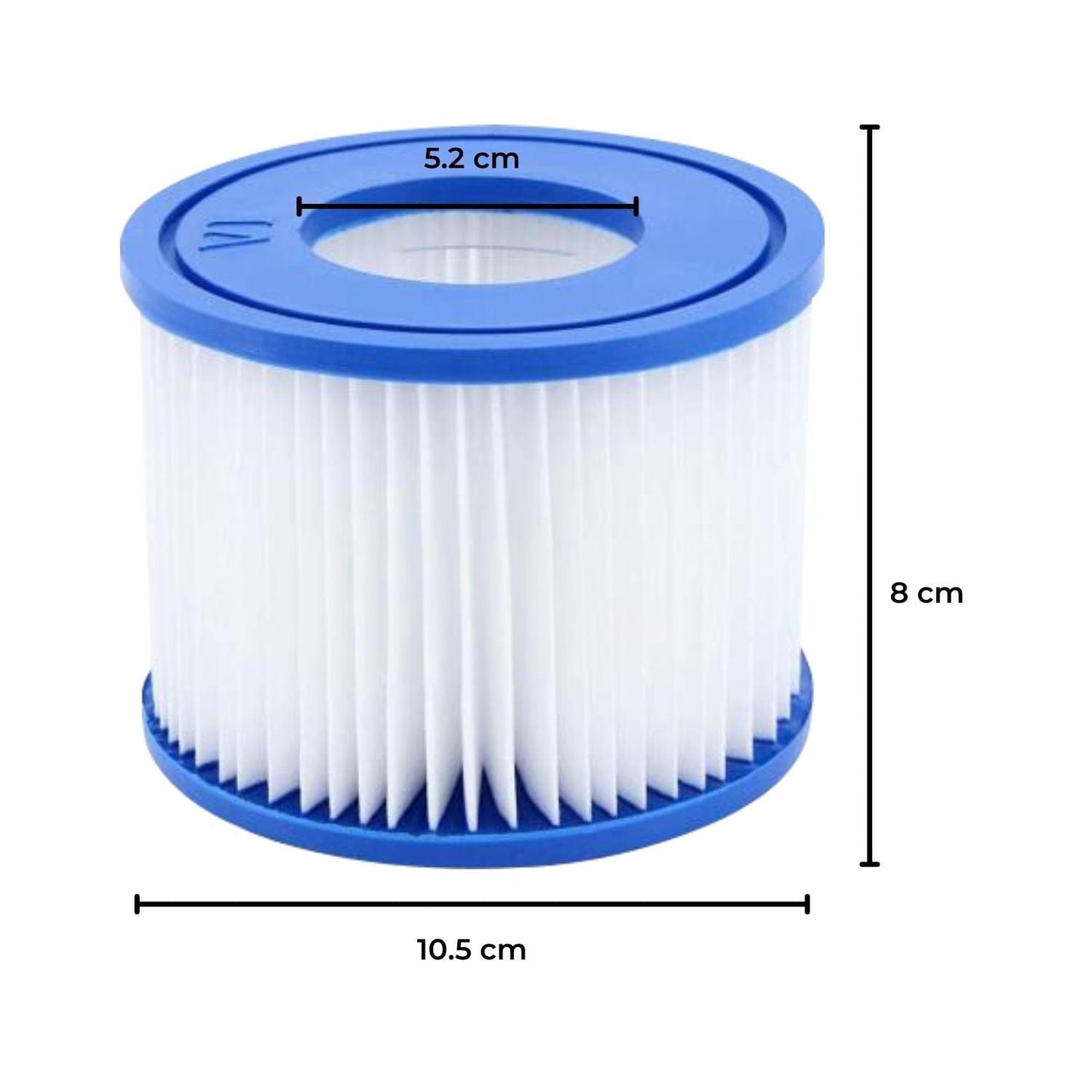 NOVEDEN 8 Pack Hot Tub Spa Filter Replacement Cartridge Size ? (Blue and White)