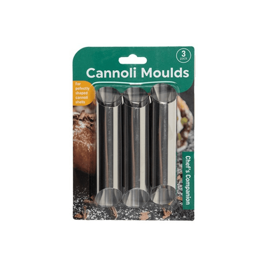 3pcs Stainless Steel Cannoli Tubes Cream Shells Roll Moulds Pasty Baking Tube