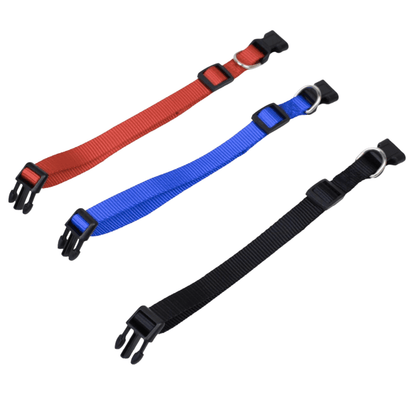 Nylon Webbing Dog Collar Clip Buckle Pet Collar for Large Dogs Adjustable