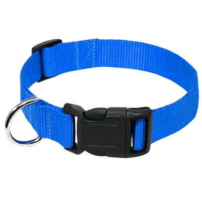 Nylon Webbing Dog Collar Clip Buckle Pet Collar for Large Dogs Adjustable